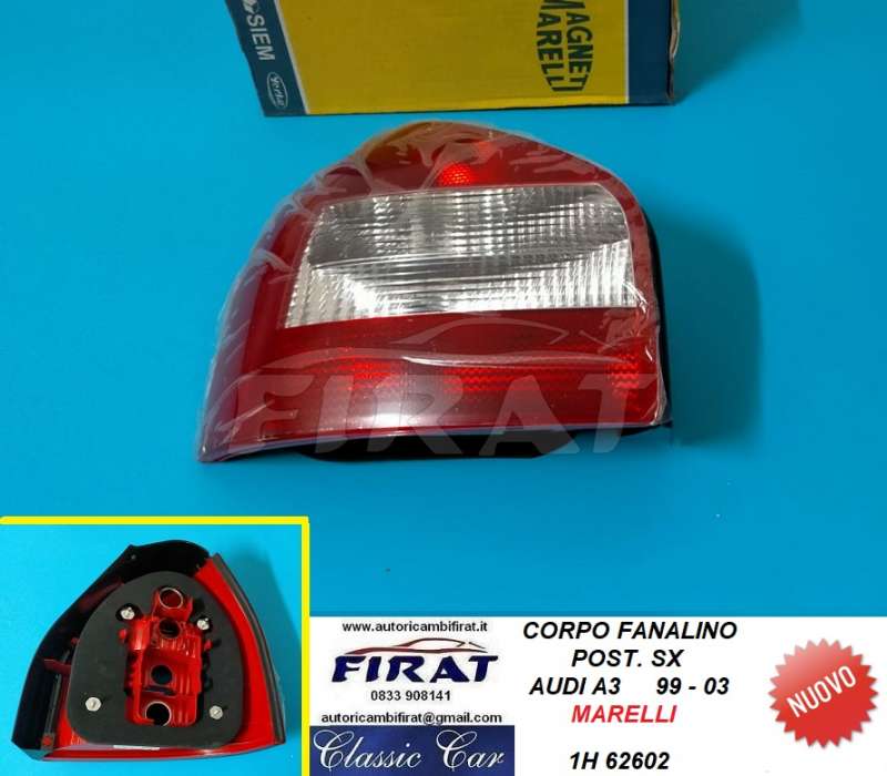 FANALINO AUDI A3 99-03 POST.SX SOLO CORPO (62602)